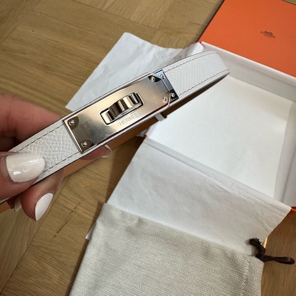 Hermes Epsom Kelly 18 belt white blanc authentic brand new - Picture 6 of 9